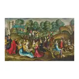 Hugo van der Goes, L'histoire de David et Abigaïl, oil on canvas