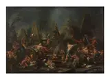 Suiveur d'Alessandro Magnasco, Hommage à Neptune, oil on canvas