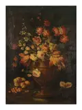 dit Distelbloom Karel van Vogelaer, Nature morte aux fleurs, oil on canvas