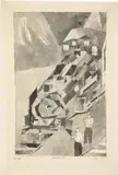 Lyonel Feininger, Lokomotive V, 1933, Tuschpinsel und -feder auf Papier