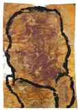 G–2 / 1973 by Emil Schumacher, 1973, Mischtechnik auf Papier, rückseitig auf Resopal montiert, sold Nov 2013