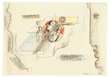 Oskar Schlemmer, Studie für das Wandbild im Hause Keller, Stuttgart