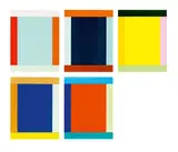 Anima Mundi 1-5 Ed by Imi Knoebel, 2009, 5-teilig: jeweils Acryl auf Kunststofffolie, collagiert, sold Dec 2017