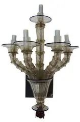 Salviati, Group of sconces (6), c. 1975, Salviati