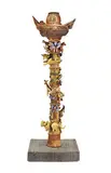 Dora De Larios, Noah's Ark, Impressive totem comprised of glazed ceramic animals