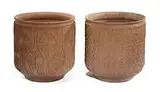 David Cressey, Pair of Earthgender planters, c. 1968, & Robert Maxwell