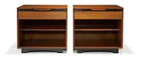 John Kapel, Cabinet and pair of side tables, c. 1968, Glenn of California
