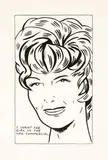 Raymond Pettibon, I Want the Girl in the Wig Commercial, 1989, Silkscreen