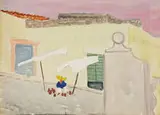 Milton Avery, Pot Vendor, 1946, Watercolor on paper