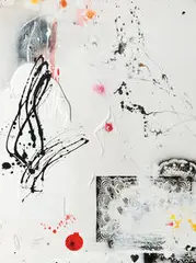Raymond Saunders, Element #1 of 3, 2001, Acrylic on plywood