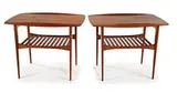 Pair of side tables (2) by Tove & Edvard Kindt-Larsen, c. 1960, Teak, sold Jun 2011