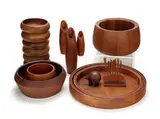 Jens Quistgaard, Assortment of teak table serving pieces (71)