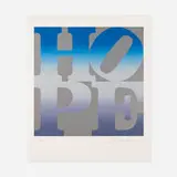 Robert Indiana, Winter from the 4 Seasons of Hope portfolio, 2012, screenprint in colors