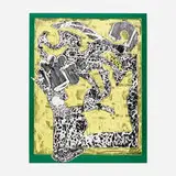 Frank Stella, Green Journal, 1985, etching, woodcut and lithograph in colors on TGL handmade paper