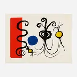 Trois Oignons by Alexander Calder, 1965, lithograph in colors, sold Feb 2021