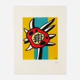Fernand Léger, Le Tournesol, 1953, lithograph in colors on Arches