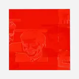 Plate 4 from the Flash- November 22nd, 1963 portfolio by Andy Warhol, 1968, screenprint in colors, sold Feb 2021