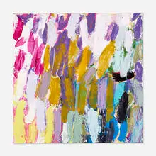 Untitled by Kazuko Inoue, 1995, acrylic on canvas, sold Dec 2020