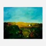 Robert Rasely, Our Back 40, 1998, oil on birch