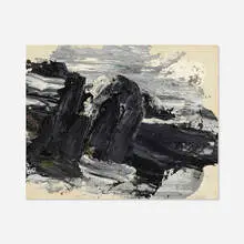 Green Gray Light by Edvins Strautmanis, 1983, acrylic on canvas, sold Dec 2020