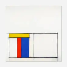 Per Arnoldi, Romantic Construction, 1981, acrylic on canvas
