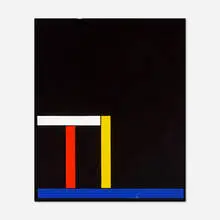 Per Arnoldi, Black Wallenda, 1979, acrylic on canvas