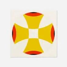 Nassos Daphnis, C.O. 24-69, 1969, enamel on Lucite