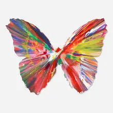 Damien Hirst, Butterfly Spin Painting, 2009, acrylic on paper