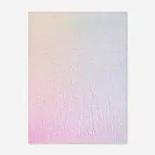 Michael Staniak, Mostly White Violet Gradient, 2013, casting compound and acrylic on board, steel frame