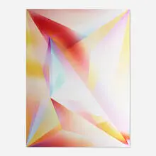 Into Time 13 08 29 by Rafaël Rozendaal, 2013, lenticular print, sold Dec 2020