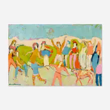 Untitled by Humbert Howard, 1977, oil on canvas, sold Dec 2020