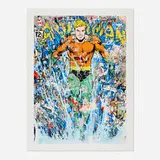 Thierry Guetta, Aquaman, 2018, screenprint in colors