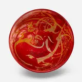 Bernard Moore, Exceptional and Large punch bowl with dragon