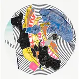 Egyplosis (from Imaginary Places II) by Frank Stella, 1996, lithograph, etching, relief, aquatint and embossing on paper, sold Feb 2011
