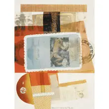 Edison Community College by Robert Rauschenberg, 1980, screenprint and mylar collage on paper, sold Feb 2011