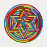 Sol LeWitt, Shul, 2005, linocut on paper