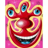 Kenny Scharf, Glips (Portrait of Zips), 1997, acrylic and oil on canvas board