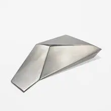 Geometric Shapes Formed to Create a Rhomboid by Beverly Pepper, 1970, stainless steel, sold Feb 2011