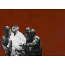 Rafael Canogar, El Arresto, 1973, gouache and mixed media on cardstock