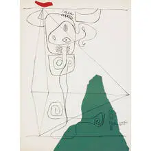 Le Corbusier, Taureau I, 1954-1964, lithograph on paper