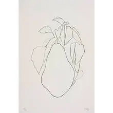 Pear I by Ellsworth Kelly, 1964-1966, lithograph on paper, sold Feb 2011