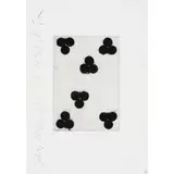 Donald Sultan, Six Clubs (from the Playing Cards portfolio), 1990, aquatint on paper