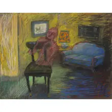 Seymour Rosofsky, Interior, 1979, pastel on paper