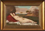 Kpm, Porcelain Plaque of a Reclining Nude