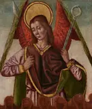 Spanish Colonial School, The Archangel Saint Michael, oil on panel