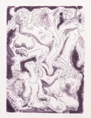 André Masson, Les nymphes de Fontainebleau, 1973-1975