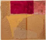 Carl Palazzolo, Untitled, acrylic and collage on layered tissue