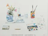 Saul Steinberg, 1979. Signed and dated 'Steinberg 1980' in pencil at the center. Color offset lithographic poster, framed.