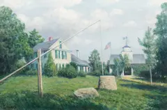Farm in Summer by George Arthur Hays, oil on canvas, offered Dec 2022