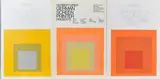 Three Exhibition Posters by Josef Albers, 1973. Color screenprints on paper, unmatted, sold Dec 2022